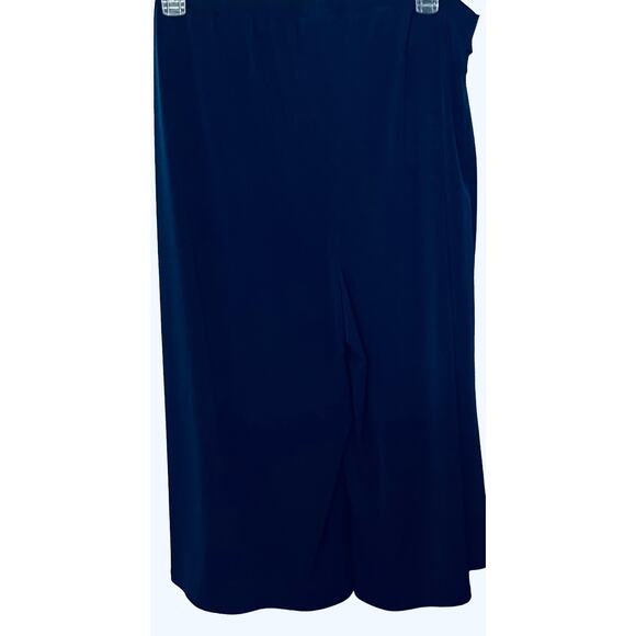 LANE BRYANT ANKLE PULL-ON CULOTTES, WOMENS, 18/20, NAVY BLUE WITH SILVER BUCKLE - Picture 4 of 10